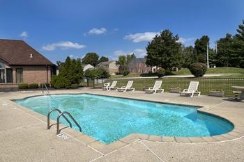 Swimming pool with relaxing sundecks