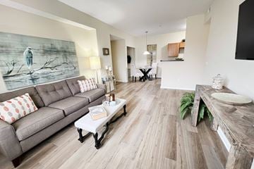 Columbus apartment for rent - a living room with a couch and a table