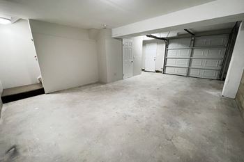 Attached garage in townhomes