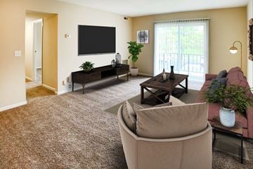 Amelia apartment for rent - a living room with a couch and a television