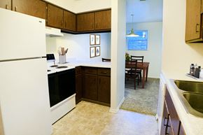 Cincinnati apartment for rent - Staged Kitchen at Four Worlds Apartments, Ohio