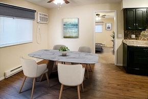 Cincinnati apartment for rent - a dining room with a table and chairs at Hunter Ridge Apartments, Cincinnati, OH, 45244