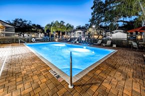 New Port Richey apartment for rent - a swimming pool with blue water in a resort style pool at Ashton Oaks, New Port Richey, Florida