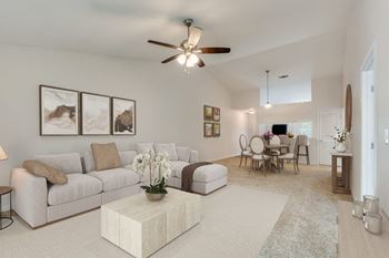Living room with dining