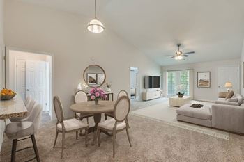 Dining and living area