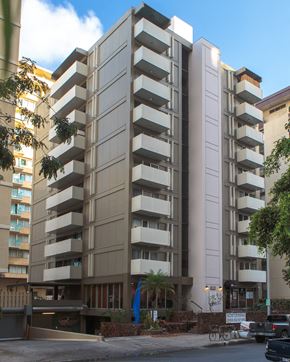 Honolulu apartment for rent - Waikiki Walina Apartments exterior building during the day