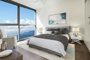 Honolulu apartment for rent - Hale Kalele Apartments Bedroom with view