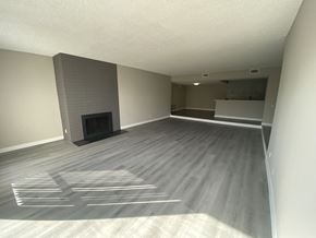 Los Angeles apartment for rent - 11858 Goshen Ave Unit 207 living room with fireplace