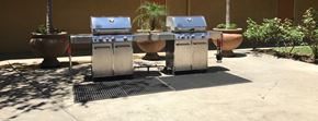 Mission Hills apartment for rent - Woodman Lassen Apartments barbecue area