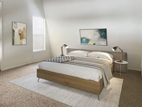 Sherman Oaks apartment for rent - Bedroom Staged