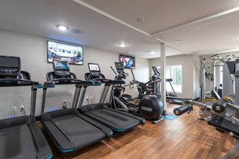 Fitness center with cardio equipment