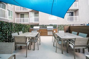 Gas grills and outdoor seating