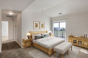 Fort Collins apartment for rent - Country Ranch Apartments staged bedroom