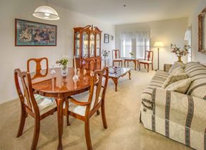 Arcadia apartment for rent - a living room with a dining table and a couch