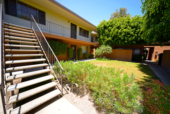 Ponderosa apartments exterior building staircase