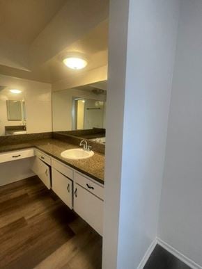Redondo Beach apartment for rent - Seaview  bathroom with a sink and mirror.