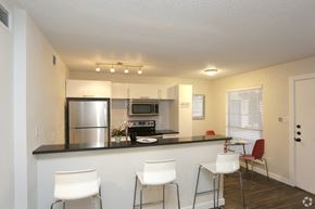 Austin apartment for rent - Soco at Alpine Kitchen area and bar counter