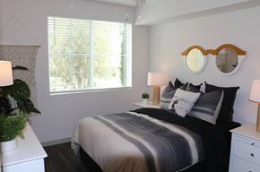 Camarillo apartment for rent - a bedroom with a bed and a window