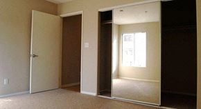 Santa Monica apartment for rent - 1422 on 7th Mirrored Closet