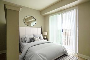 Santa Monica apartment for rent - 1537 on 7th staged sleeping area