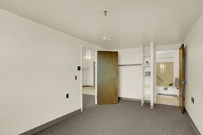 Lancaster apartment for rent - a bedroom with a bunk bed and a ladder