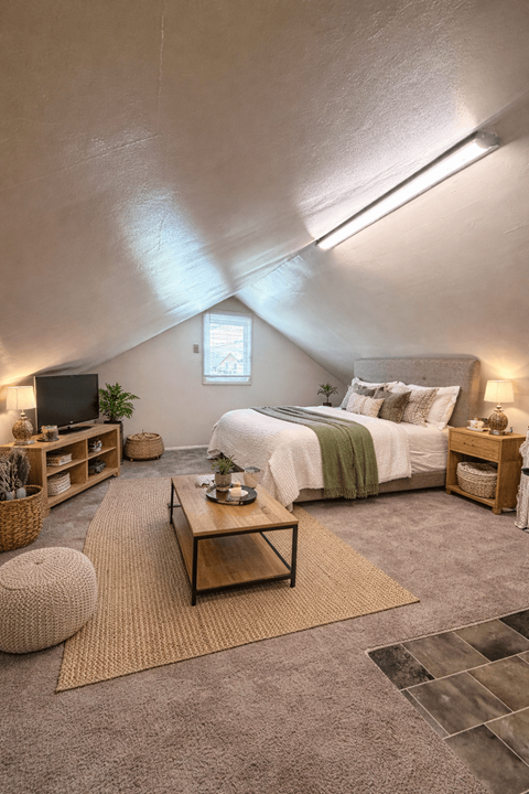 Floor plan for 1 bed, 1 bath