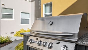 Outdoor barbecue lounge