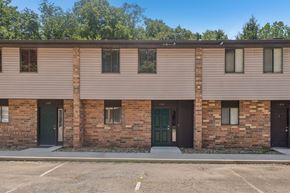 Turtle Creek apartment for rent - A building with brick walls and a green door.