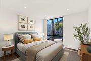 Los Angeles apartment for rent - A bedroom with a large bed and a view of the outside. at Bonnie Brae Apartments, California, 90006