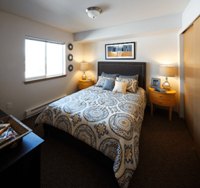 Renton apartment for rent - a bedroom with a bed and two night stands