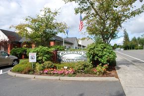 Bellingham apartment for rent - the sign in front of the restaurant on the side of the road