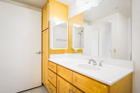 Kapolei apartment for rent - a bathroom with a sink and a mirror