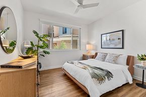 Phoenix apartment for rent - a bedroom with a bed and a window