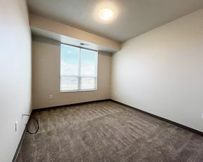 Forest Lake apartment for rent - A room with a carpeted floor and a window.