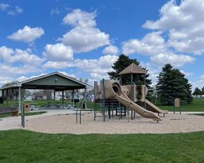 Worthington apartment for rent - a playground with a slide and a pavilion
