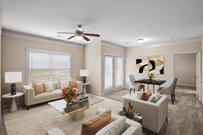 Overland Park apartment for rent - Spacious Living room at Stonepost Ranch Apartments, Kansas, 66221
