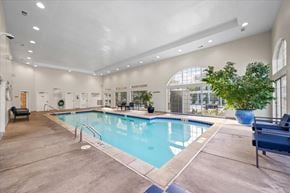 Overland Park apartment for rent - A large indoor swimming pool at The Claremont Apartment Homes, Overland Park, KS 66210