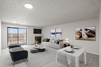 Living room with attached balcony