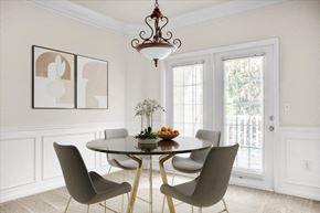 Overland Park apartment for rent - a dining room with a table and chairs at Wynnewood Farms Apartments, Kansas, 66209