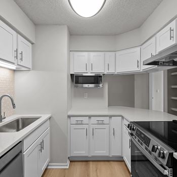 White cabinets*