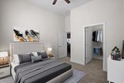 Kansas City apartment for rent - a bedroom with a bed and a closet at West 39th Street Apartments, Kansas City
