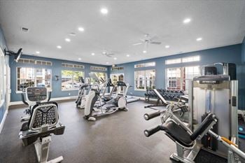 Modern fitness center