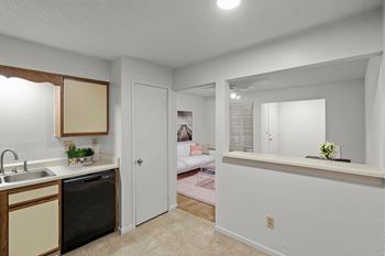 Apartment kitchen at millcreek woods