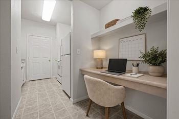 Functional workspace with built-in storage