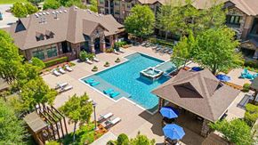Lewisville apartment for rent - Aerial Pool View at Cypress at Lewisville Apartment Homes, Lewisville Texas