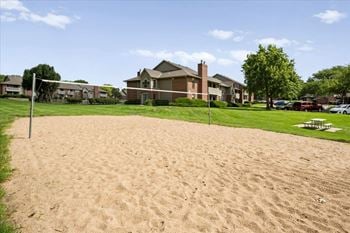 Sand volleyball court