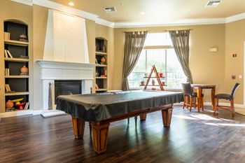 Billards/pool table located in the resident center 