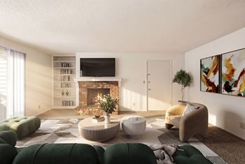 Comfortable living space with built-in character