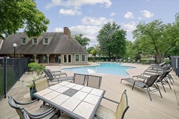 Shimmering swimming pool