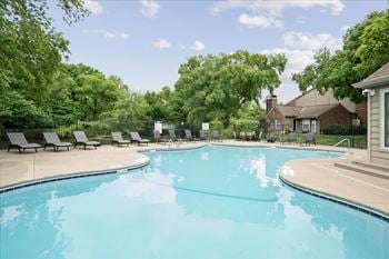 Shimmering swimming pool